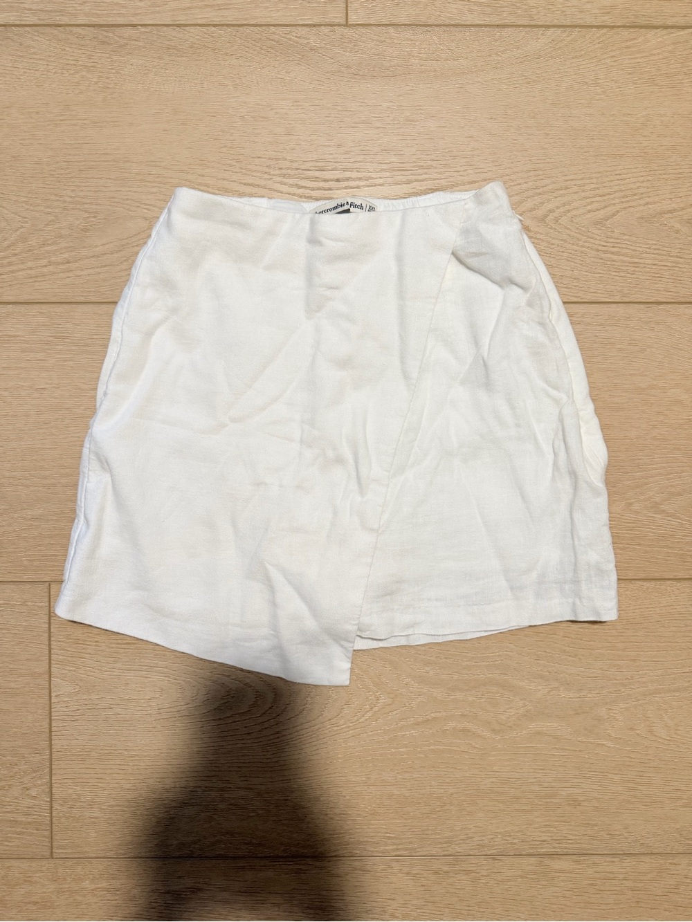 NWT Abercrombie Linen Blend Wrap Mini Skort